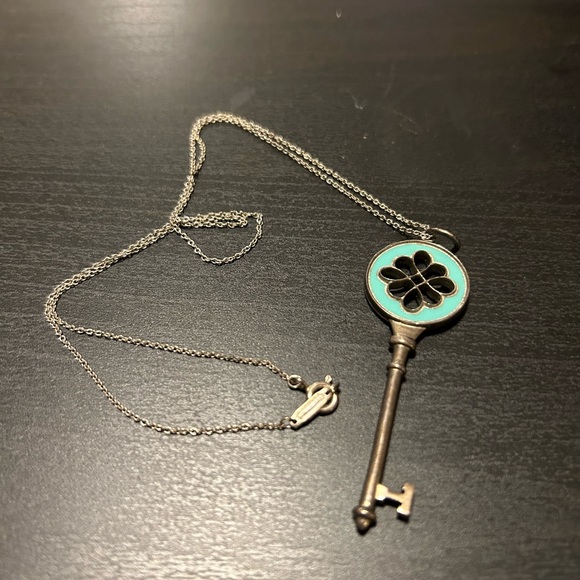 Tiffany & Co Tiffany Blue Key Pendent Necklace - Picture 1 of 3